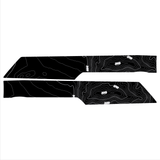Topo Front Interior Upper Door Card Insert Overlays (Printed Series) - 2021+ Bronco 4 Door