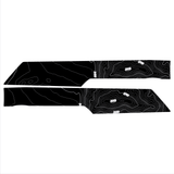 Topo Rear Interior Lower Door Card Insert Overlays (Printed Series) - 2021+ Bronco 4 Door