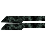 Topo Rear Interior Upper Door Card Insert Overlays (Printed Series) - 2021+ Bronco 4 Door