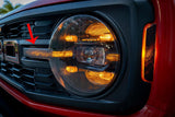 Topo Shortie Style Light Bar Overlays (Printed Series) - 2021+ Bronco (Standard Headlights)