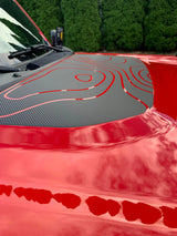 Topographic Map Hood Overlay - 2021+ Bronco