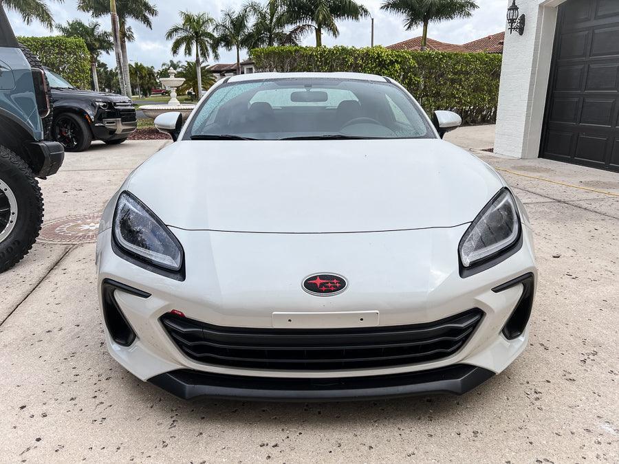 Tow Hook Cover Overlay with "TOW" Logo - 2022 BRZ