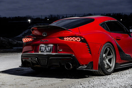 Toyota A90 Supra Lite Smoke Lens Legacy Style LED Tailights (2020+) - K2 Industries