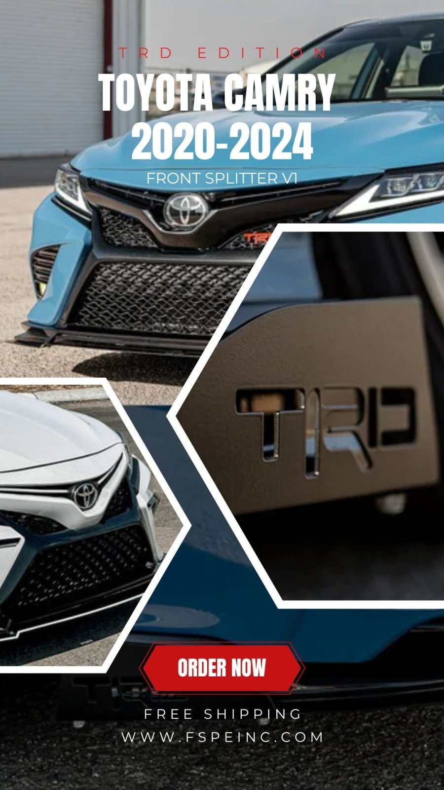 Toyota Camry (2020-2024) TRD Edition Front Splitter V1