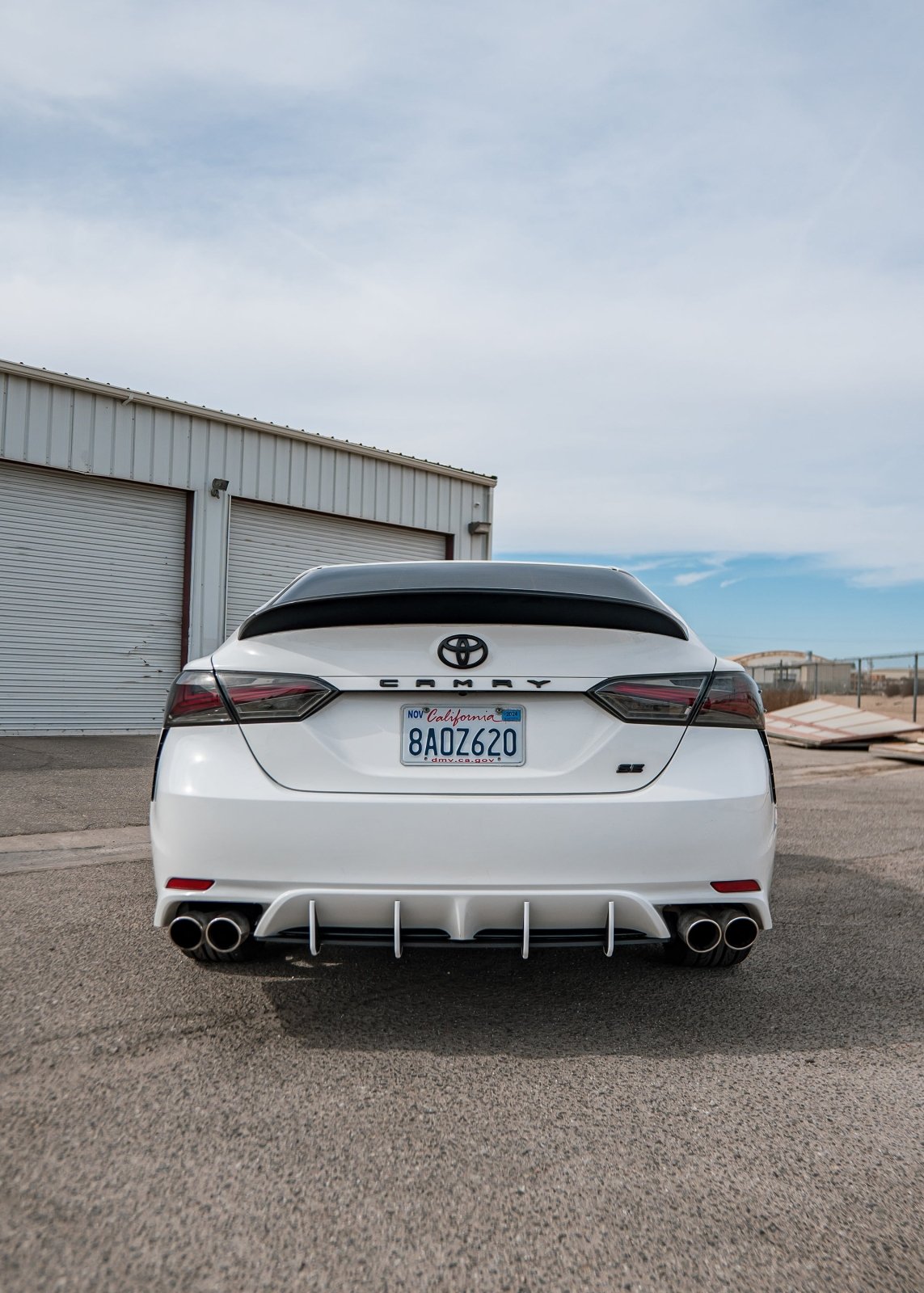 Toyota Camry (2018-2024) SE / XSE HDPE Rear Diffuser + Spats