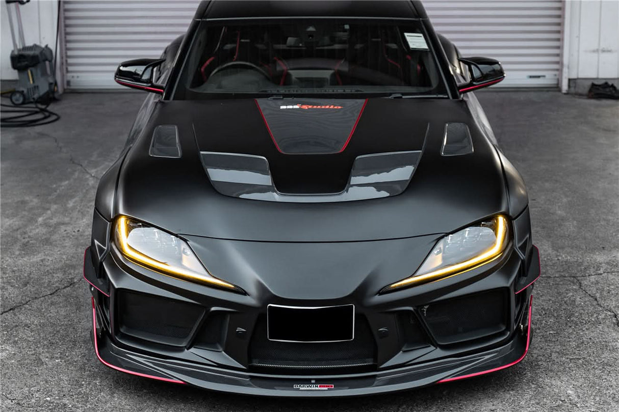 2019-UP Toyota GR Supra (J29 DB) A90 A91 BKSSII Style Carbon Fiber Hood