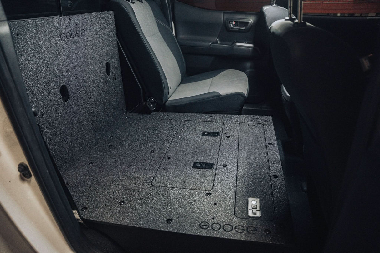 Toyota Tacoma 2005-2023 2nd and 3rd Gen Double Cab Version 2 - Second Row Seat Delete Plate System