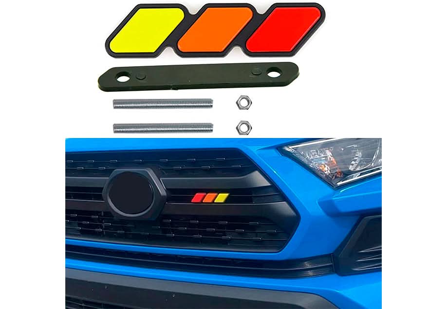 4Runner, Tacoma, Tundra, Tri-Color Badge Emblem Decoration