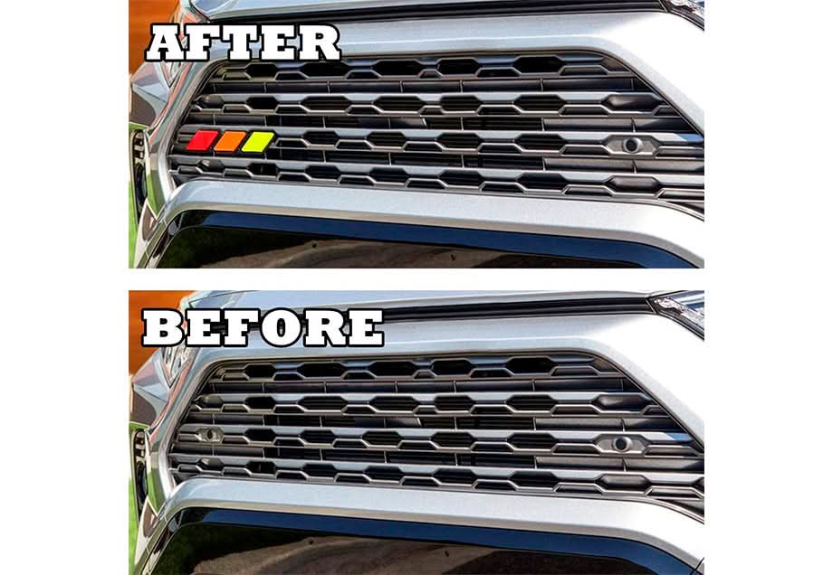 4Runner, Tacoma, Tundra, Tri-Color Badge Emblem Decoration