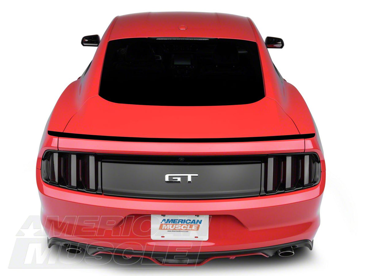 SEC10 Upper Rear Deck Decal; Gloss Black (15-23 Mustang)