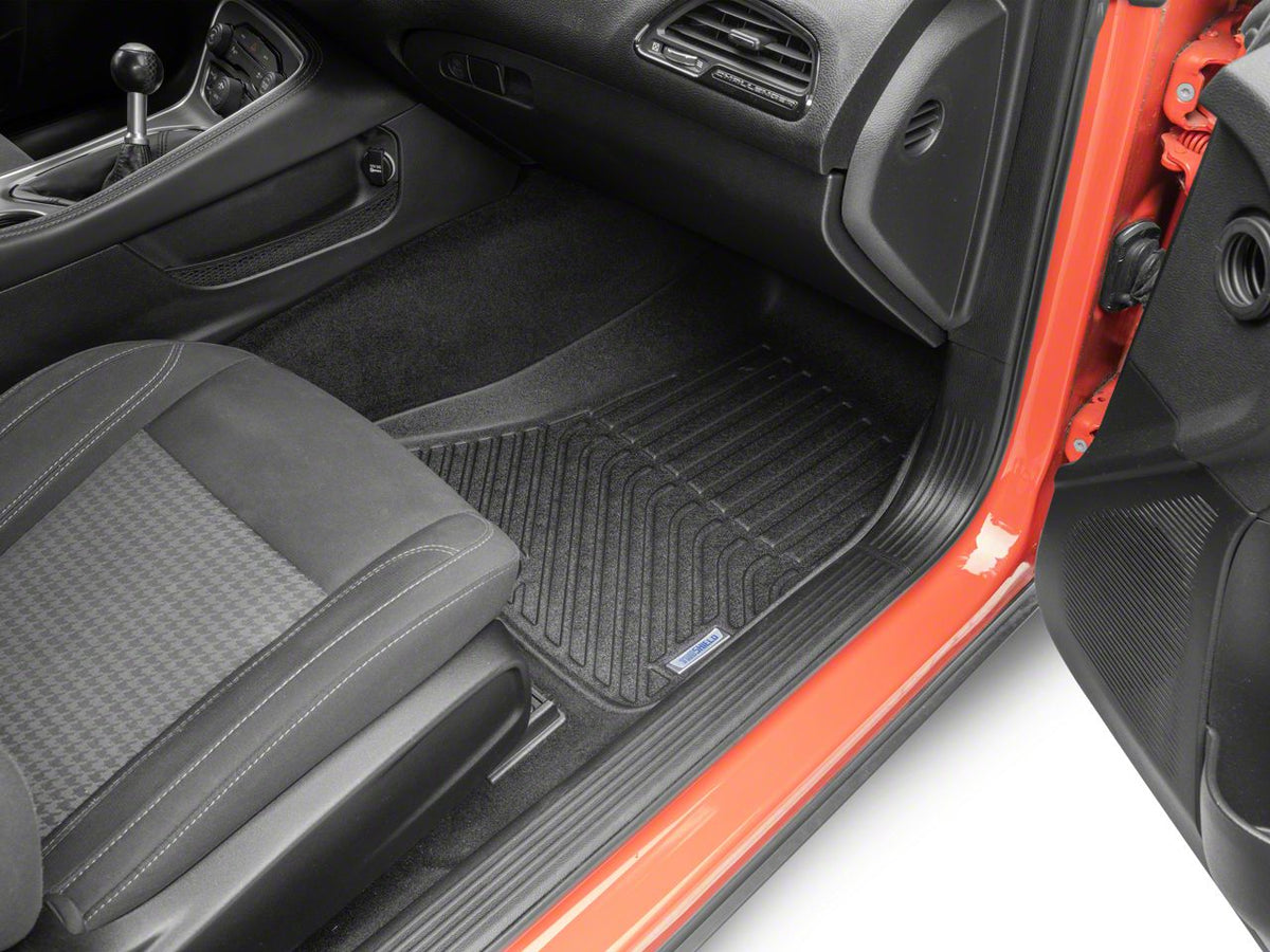 TruShield Precision Molded Front Floor Liners; Black (15-23 Challenger)
