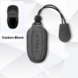 Alcantara Key Fob Case for Tesla | 3 Colors | Suede Texture | Key Belt | Premium Stitching