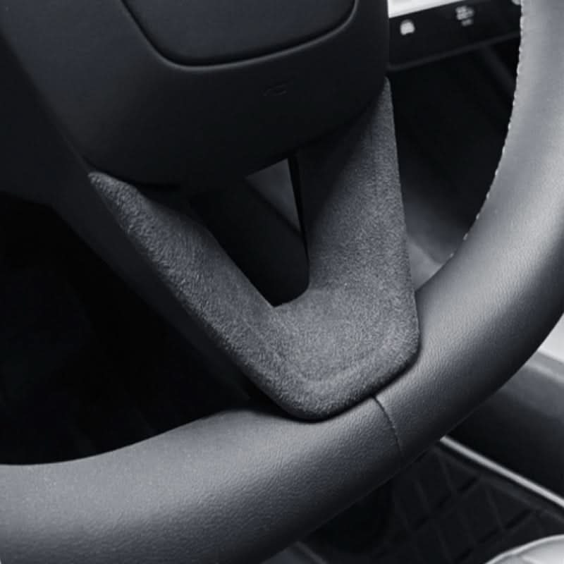 Alcantara Steering Wheel Panel for Model 3 Highland / Y Juniper | 2 Options