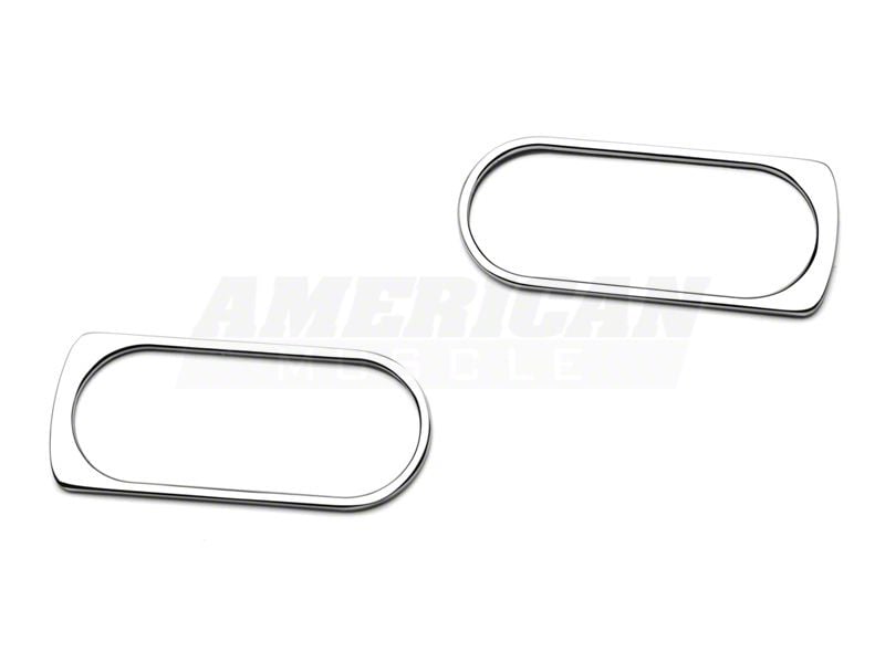 SpeedForm Modern Billet Turn Signal and Wiper Accents; Chrome (05-09 Mustang)