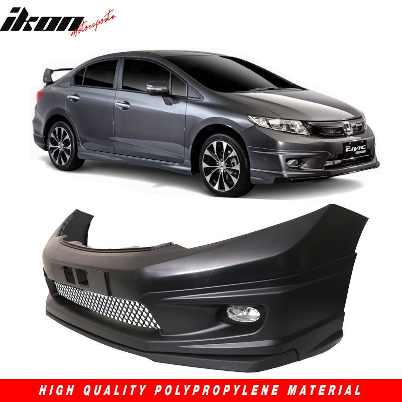 2012-2015Â Honda Civic 9th Gen FB6 Front Bumper Lip Conversion Foglight