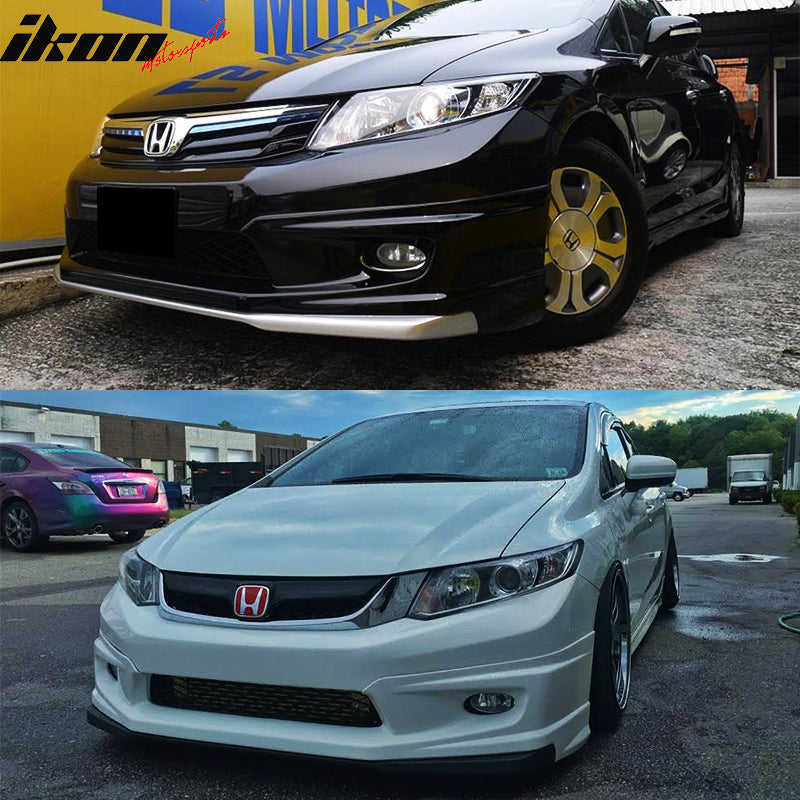 2012-2013Â Honda Civic 2Dr JDM Front Bumper Mug Lip Conversion Foglight