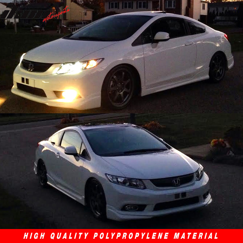 2012-2013Â Honda Civic 2Dr Front Bumper MD Lip Conversion Foglight PP