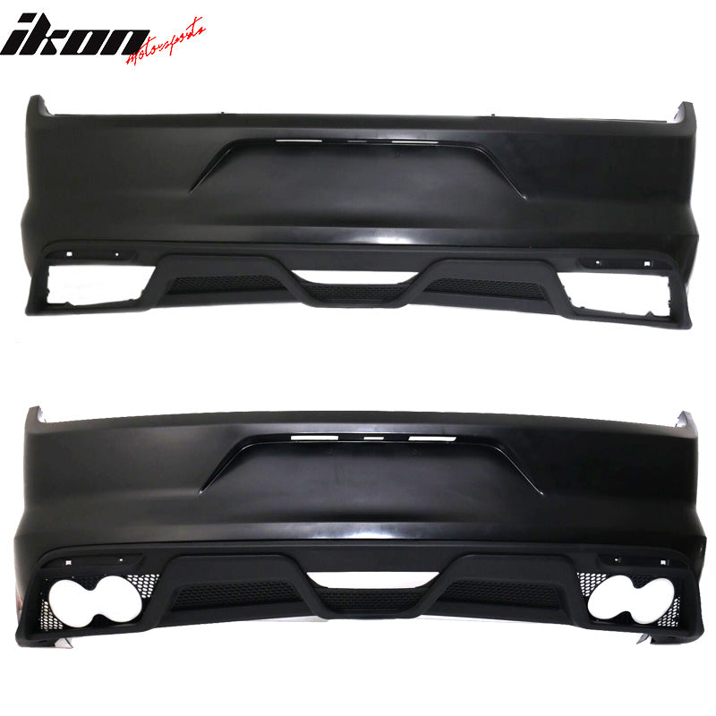 2015-2016Â Ford Mustang GT350 Black Rear Bumper Kit With Diffuser