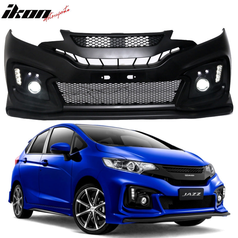 2015-2016Â Honda Fit GK5 Jazz Front Bumper Conversion DLR Foglight PP