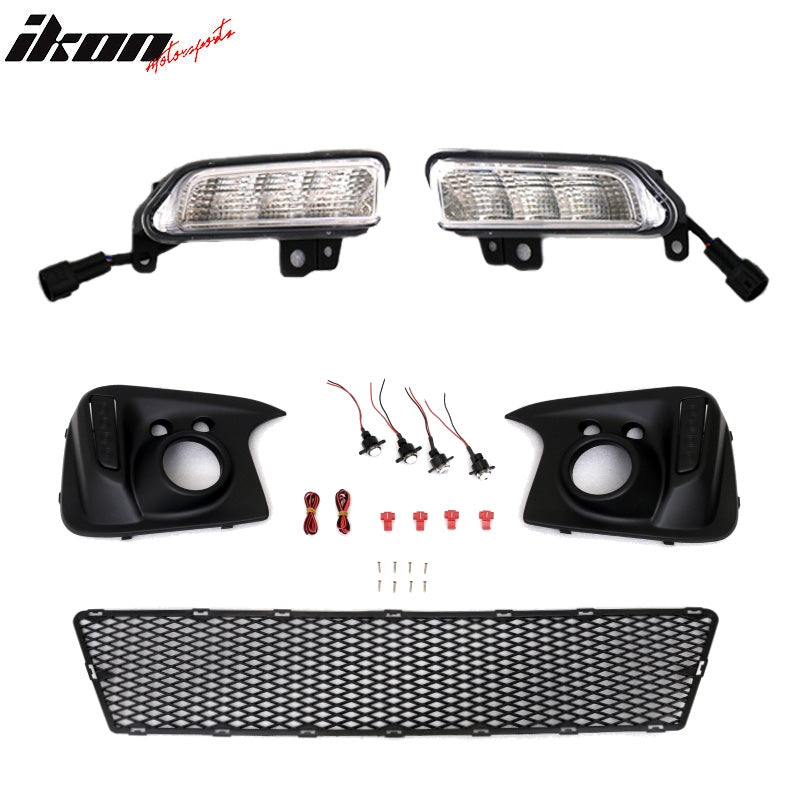 2015-2016Â Honda Fit GK5 Front Bumper Conversion Cover DRL Light PP