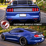 2015-2023Â Ford Mustang IKON Black Rear Window Louver Side Louvers ABS