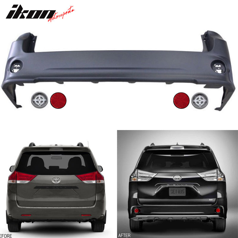 2011-2020Â Toyota Sienna SE Rear Bumper Cover Conversion Reflector PP