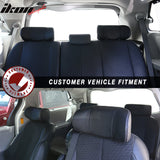 2011-2000 Toyota Sienna Black Front Middle Rear Headrest Faux Leather