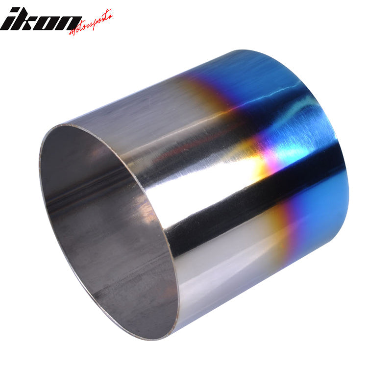 Universal Fitment 4'' N1 Style Rear Muffler Exhaust Tip Titanium Burnt