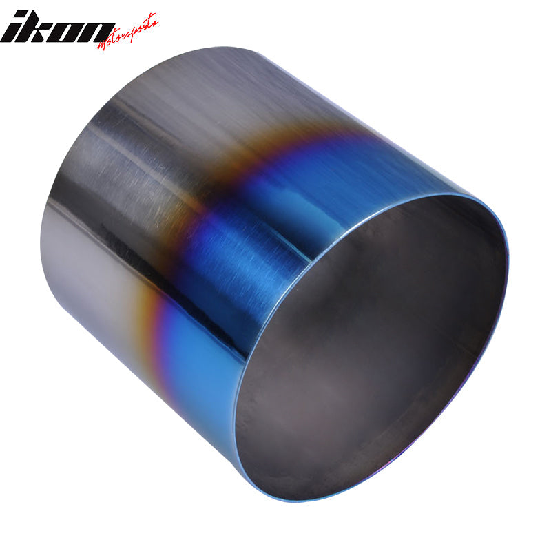 Universal Fitment 4'' N1 Style Rear Muffler Exhaust Tip Titanium Burnt