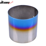 Universal Fitment 4'' N1 Style Rear Muffler Exhaust Tip Titanium Burnt