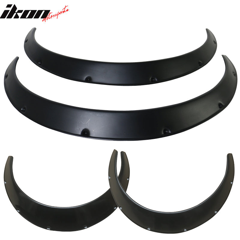 Ikon V3 Universal 50mm Front 90mm Wide Rear Fender Flares of 4