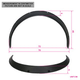 Ikon V3 Universal 50mm Front 90mm Wide Rear Fender Flares of 4