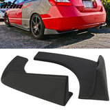 Universal Fitment Textured Black Front Rear Bumper Lip Splitters PP