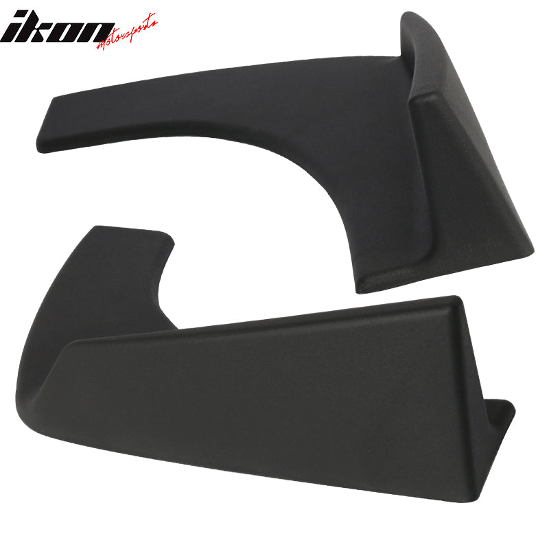 Universal Fitment Textured Black Front Rear Bumper Lip Splitters PP