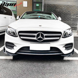 Universal Gloss Black Front Lip Splitter Chin Spoiler Air Dam 2PC