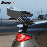V3 Style Universal GT Rear Spoiler Wing Side Plate Add On Carbon Fiber