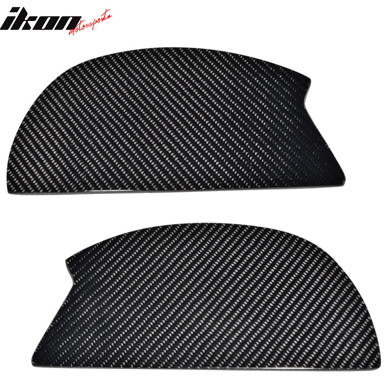 V3 Style Universal GT Rear Spoiler Wing Side Plate Add On Carbon Fiber