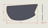 V3 Style Universal GT Rear Spoiler Wing Side Plate Add On Carbon Fiber
