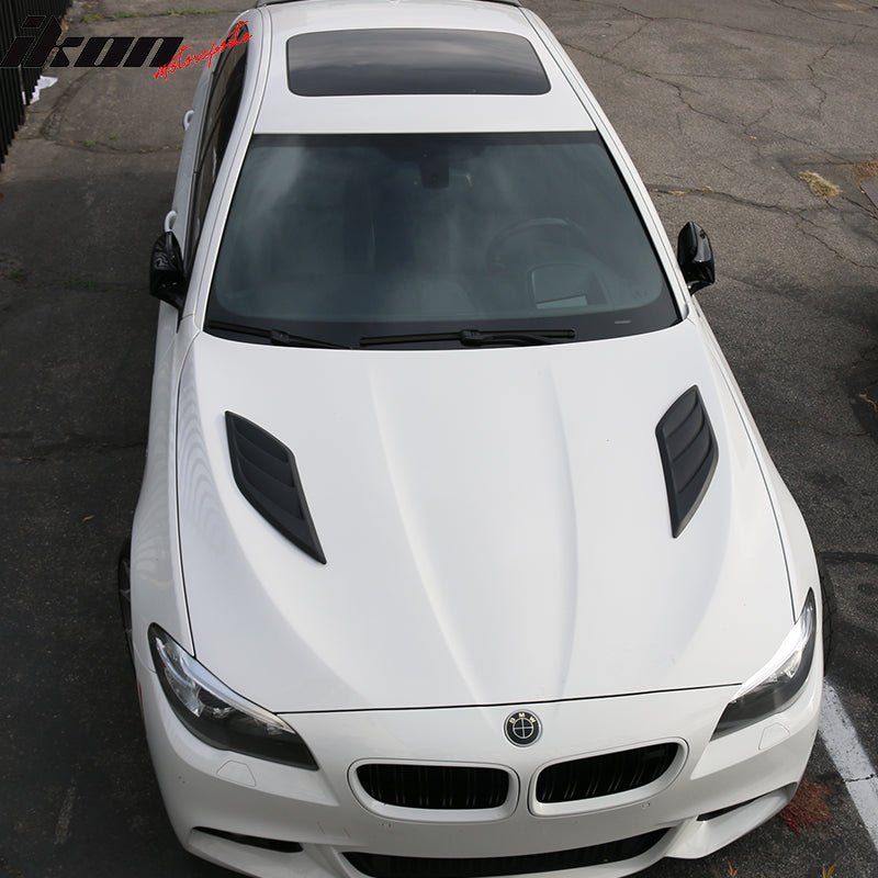 Air Hood Vent Scoop for Universal Ikon Style Black ABS