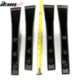 Universal Unpainted Rear Bumper Lip Diffuser Shark Fins ABS 4PC