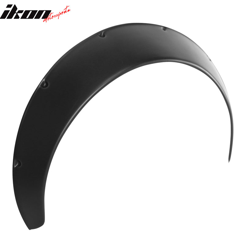 Universal Fit 90MM 2PC Rear Fender Flares Wide Body Wheel Arches PP