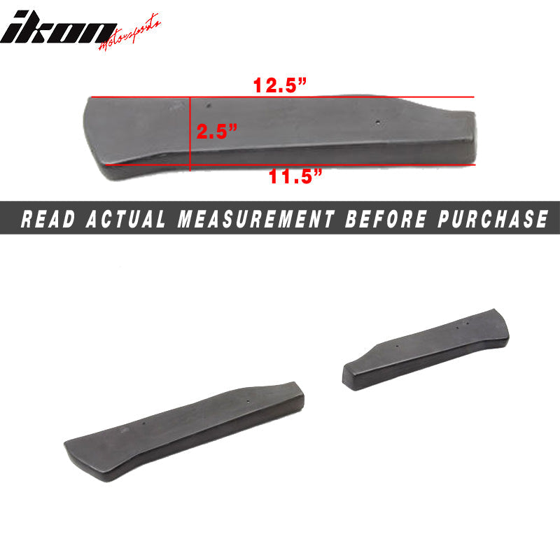 12.5" x 2.5" Universal GT Style Rear Bumper Lip Spats Splitters PU