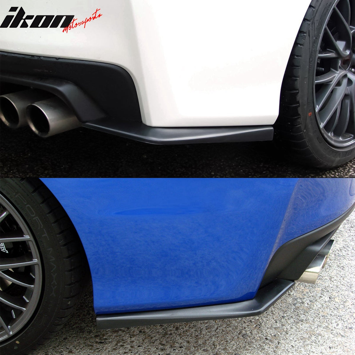 Rear Bumper Lip Lower Side Spat Valance for Universal 6.5" x 16" Unpainted
