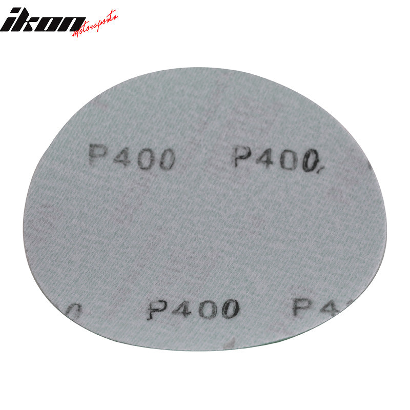 Wet Dry 5in No Hole Sand Paper Disc 400 Grit Auto Car Sandpaper 50PC