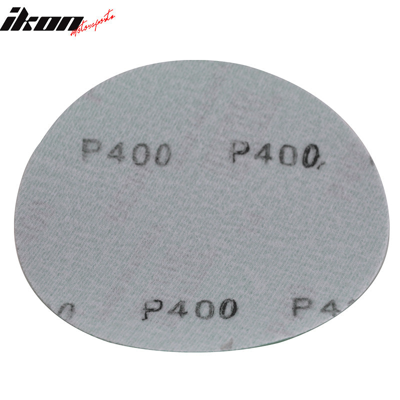 Wet Dry 5in No Hole Sand Paper Disc 400 Grit Auto Sandpaper 100 PC