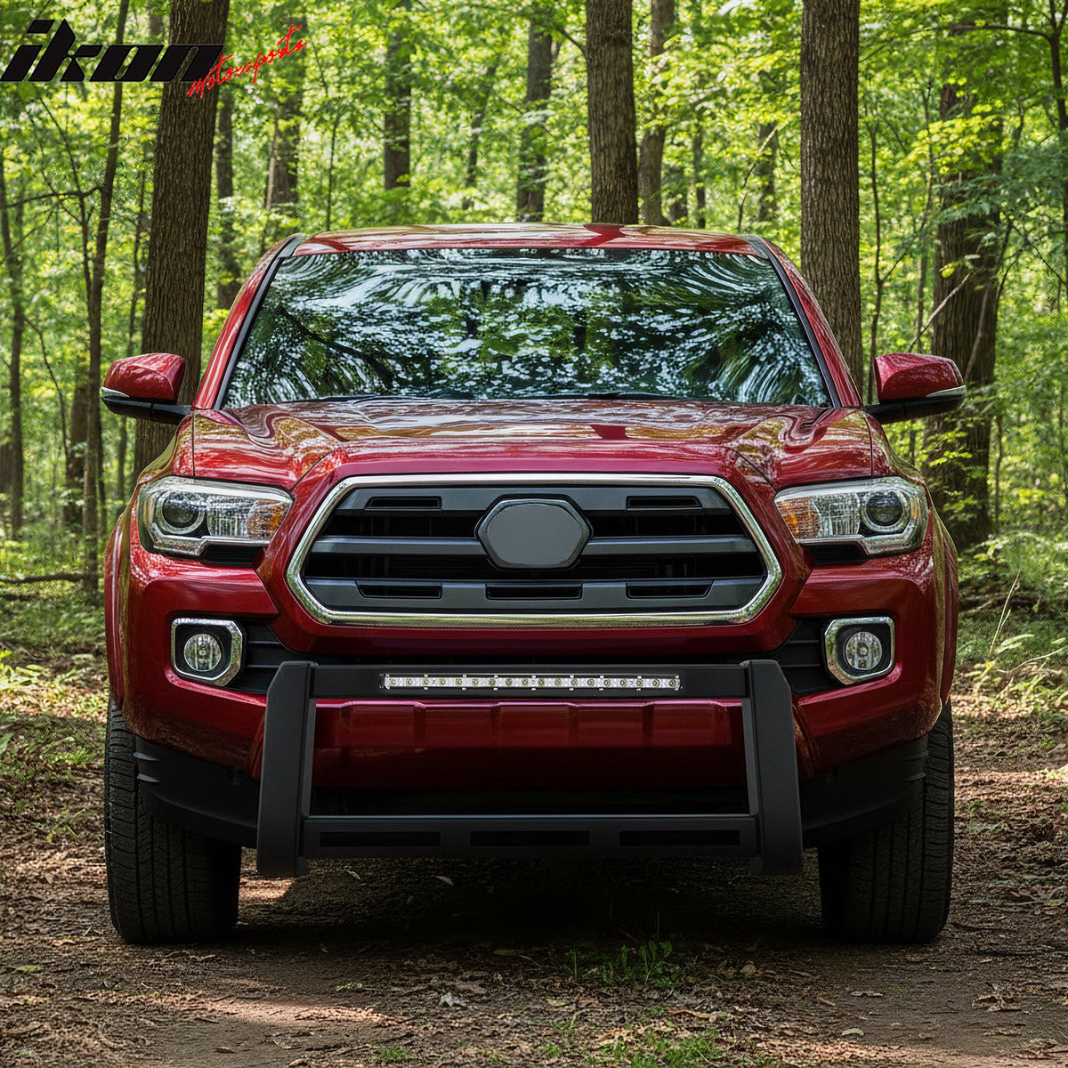 2016-2023 Toyota Tacoma Bull Bar Front Brush Bumper Grille Guard W/LED