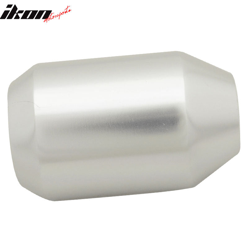 Silver M12X1.75 Thread MT Manual MUG Gear Shift Knob JDM Emblem Logo