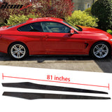 2014-2020 BMW 4 Series F32 CF Flat Bottom Line Side Skirt Extension