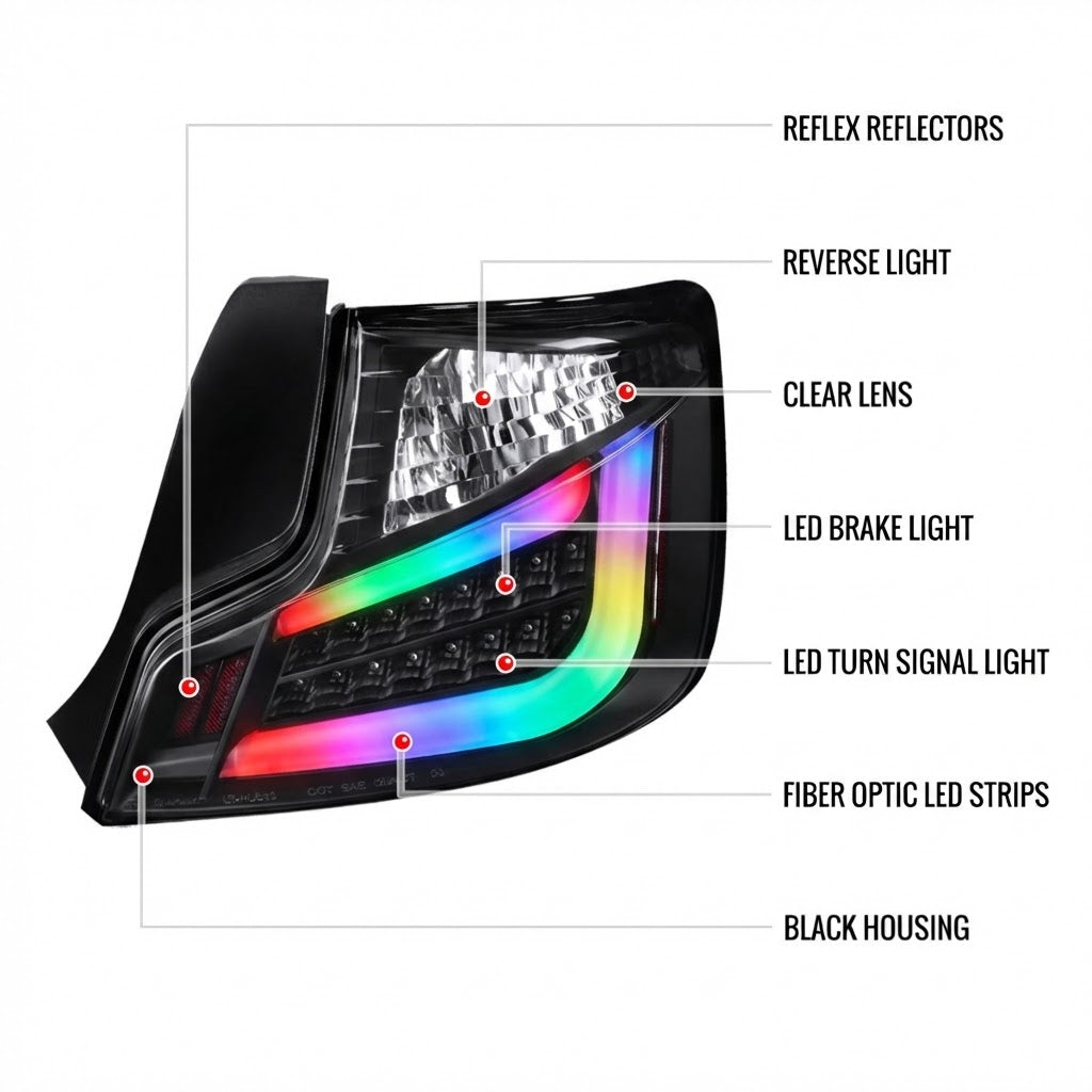 NTXGLOW RGB tail lights (2011 - 2013 Scion TC)