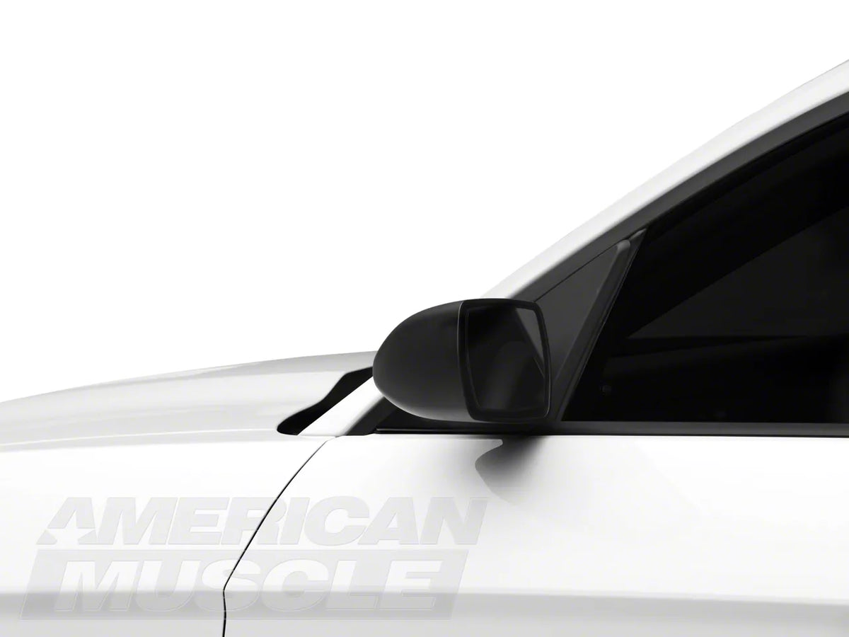 MMD Retro Mirrors; Unpainted (10-14 Mustang)